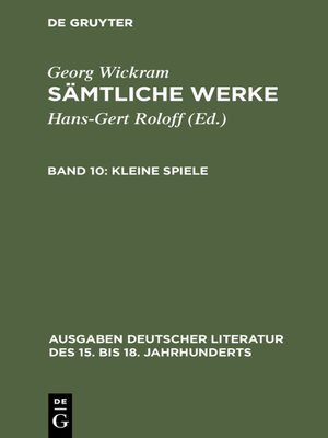 cover image of Kleine Spiele